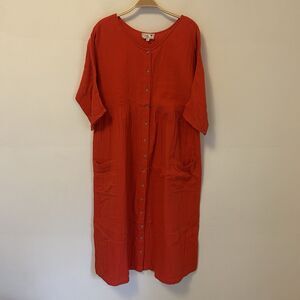 Elegant Red Midi Dress